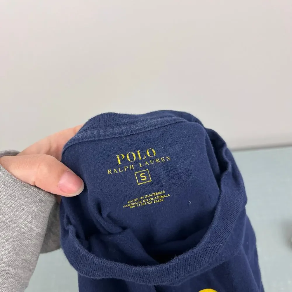 Polo Ralph Lauren Long Sleeve Logo T-Shirt Navy Blue S
